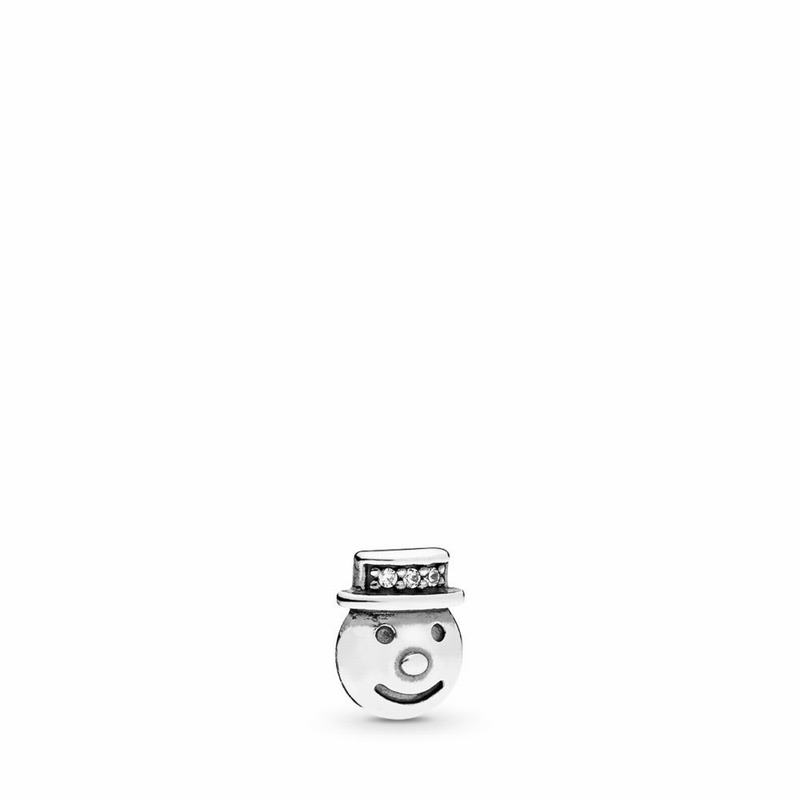 Pandora Happy Snowman Petite Locket Charm NZ, Sterling Silver (547820-UQI)